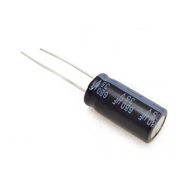 Kondensator 680uF 35V - Ø10x20mm