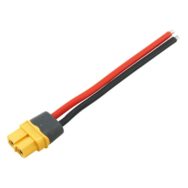 Amass XT60 Buchse mit 12AWG Kabel 10cm