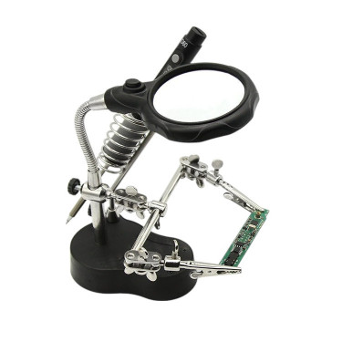 Sequre Dritte Hand mit Vergrößerungsglas