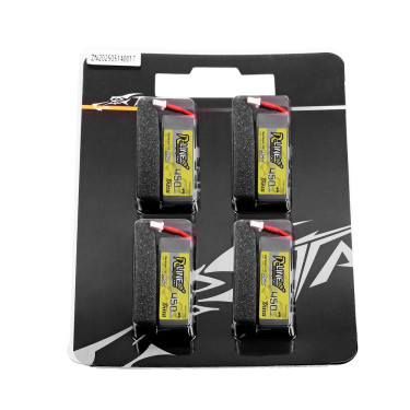 Tattu R-Line 450mAh 1S 95C HV BT2.0 (4 Stk.)