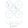 BETAFPV 65 mm 2S Whoop frame for brushless