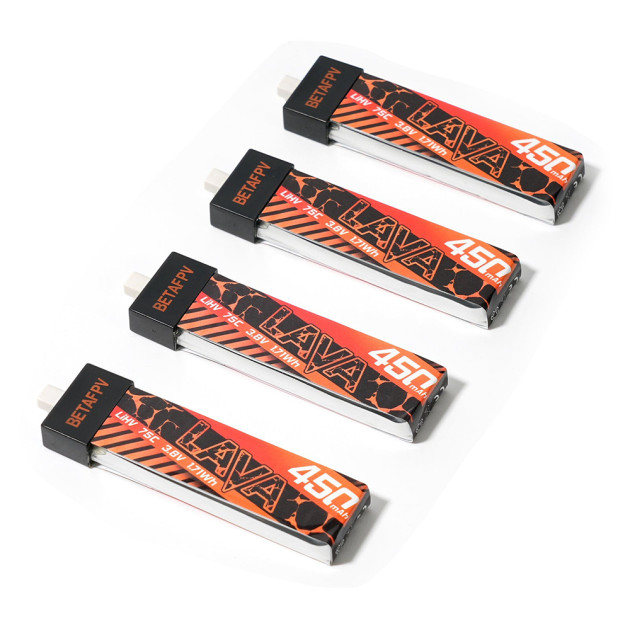 BetaFPV Lava 450mAh 1S 75C (4 Stk.)