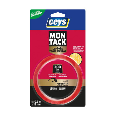 Ceys Montack-Klebeband 2,5 m x 19 mm