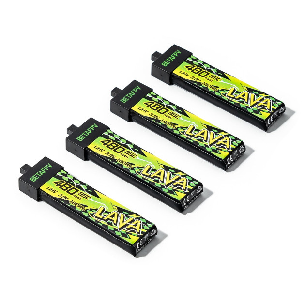 BetaFPV Lava II 480mAh 1S 95C HV (4 Stück)