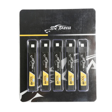 Tattu 300mAh 1S 75C HV BT2.0 (5 Stück)
