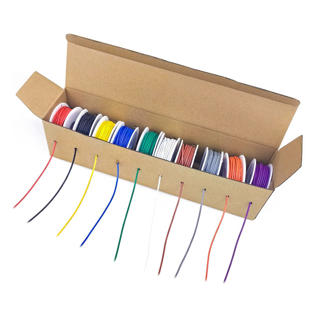 Silikonkabelsatz 28AWG - 10x10m